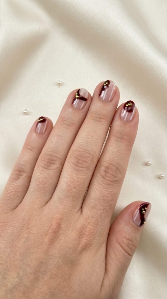 Stiletto nails with lavender ombré gradient and glossy finish